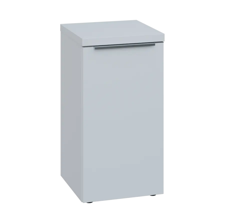 SIN 2 - 4D kancelářská skříň, 1-dveřová, pravá, 770x400x400, bílá